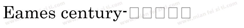 Eames century字体转换